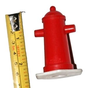 Red Fire Hydrant Toy NYLINT ≎  vintage playset replacement accessory